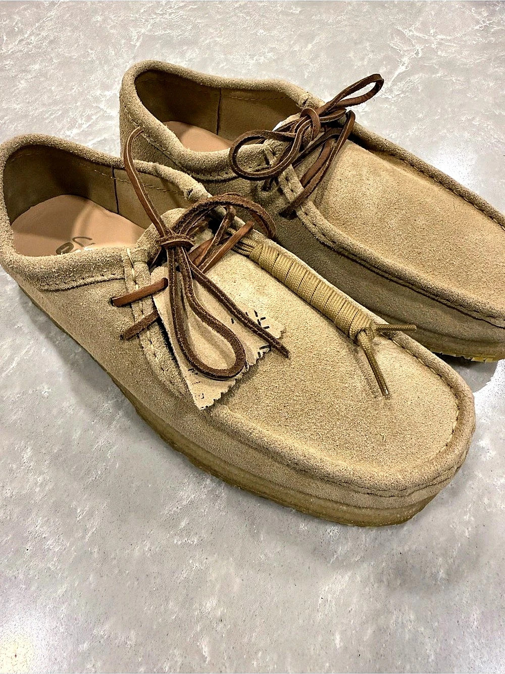 Clarks Originals Godney Lace Dark Sand Suede Shoes Men’s 9.5 NWT